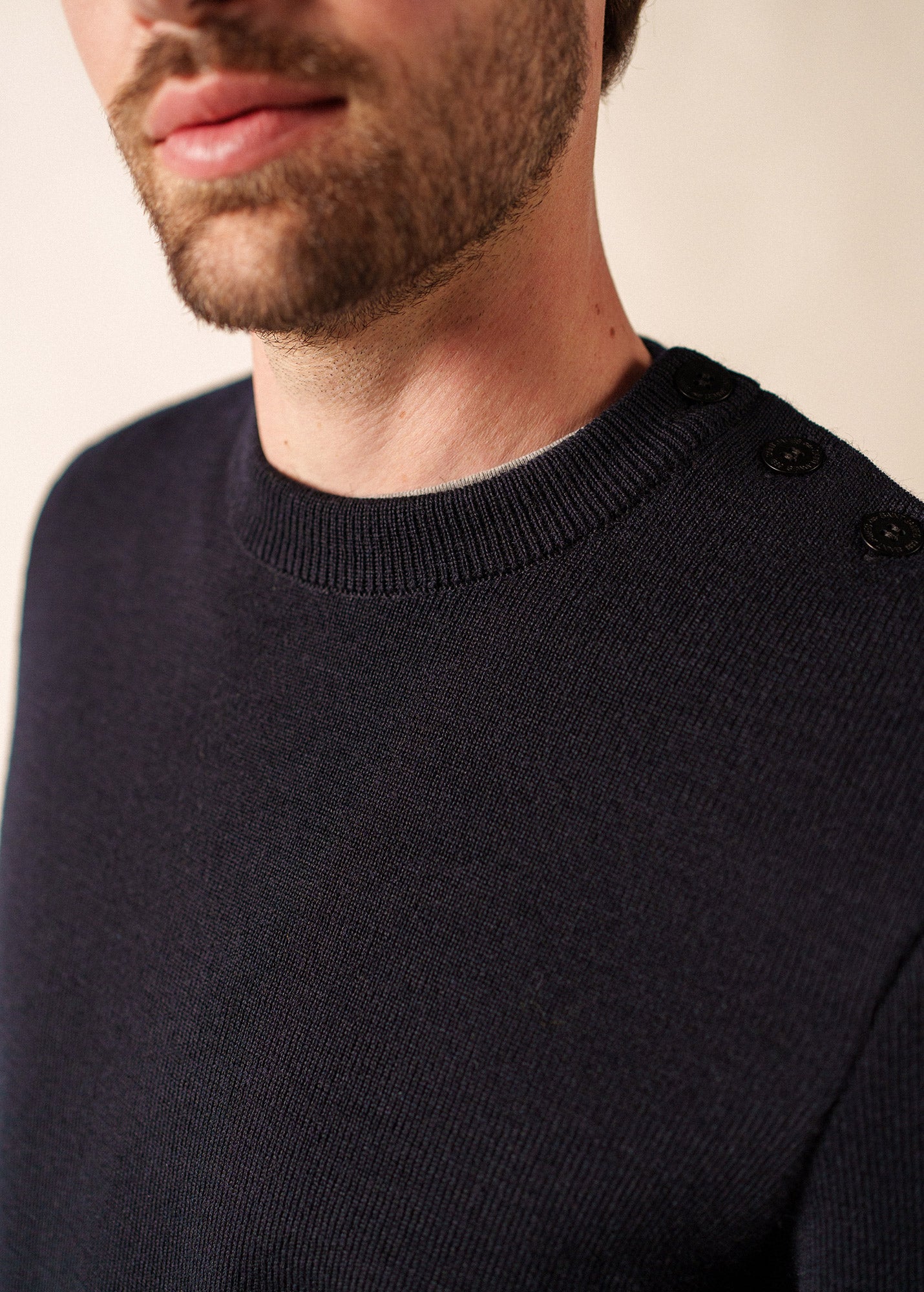Pull marin uni Cancale - coupe confort (NAVY)