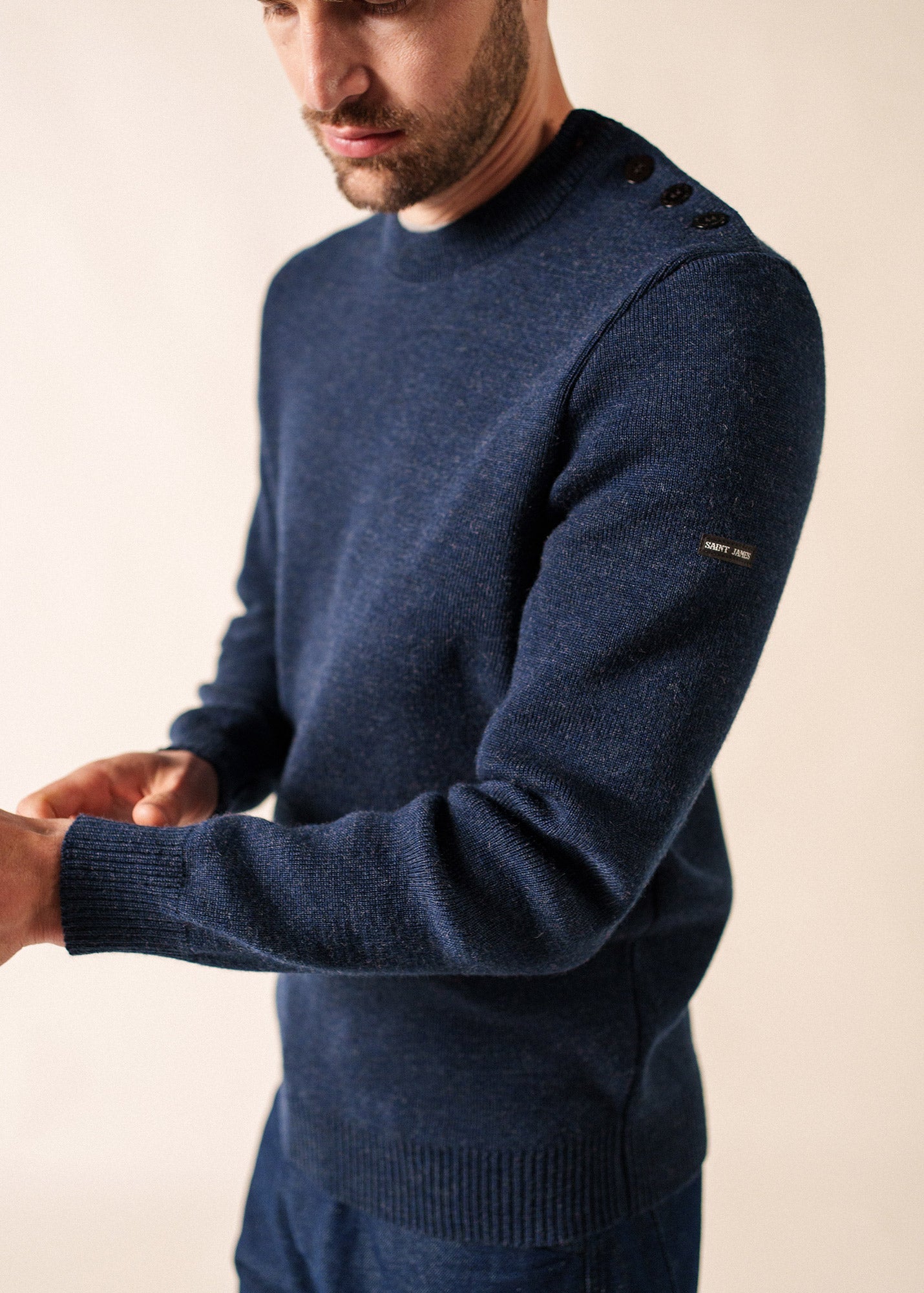Pull marin Cancale (BLEU CHINE)