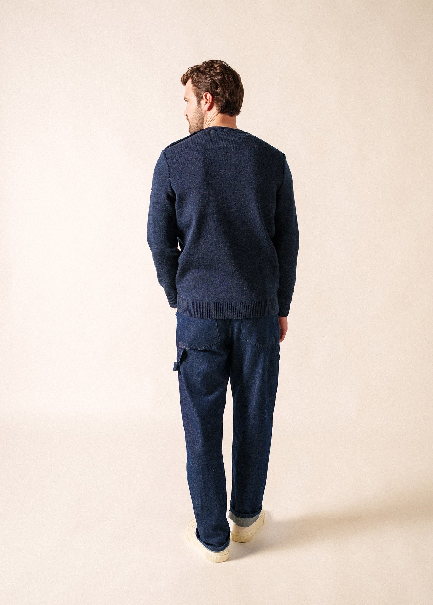 Pull marin Cancale (BLEU CHINE)