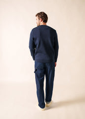 Pull marin Cancale (BLEU CHINE)