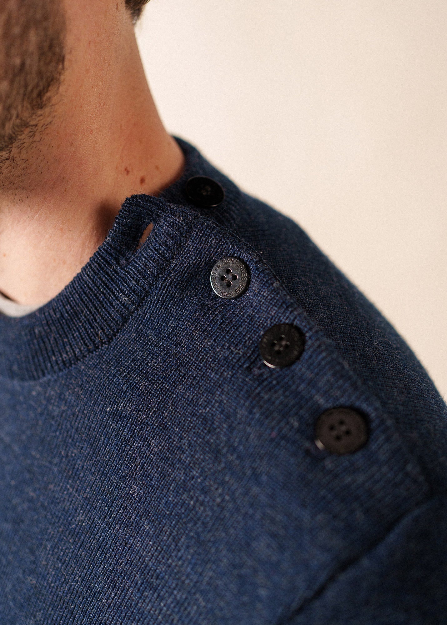 Pull marin Cancale (BLEU CHINE)
