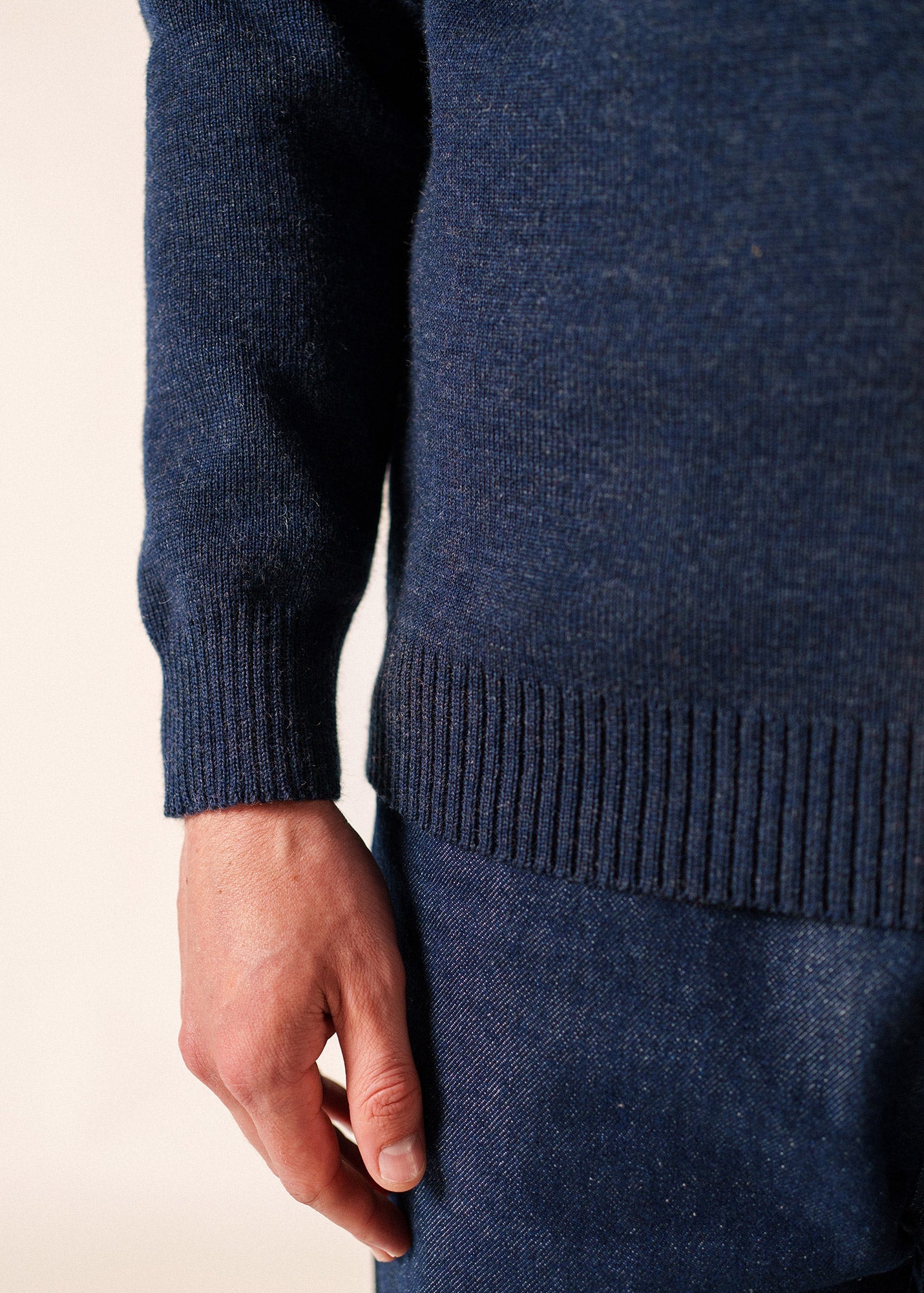 Pull marin Cancale (BLEU CHINE)