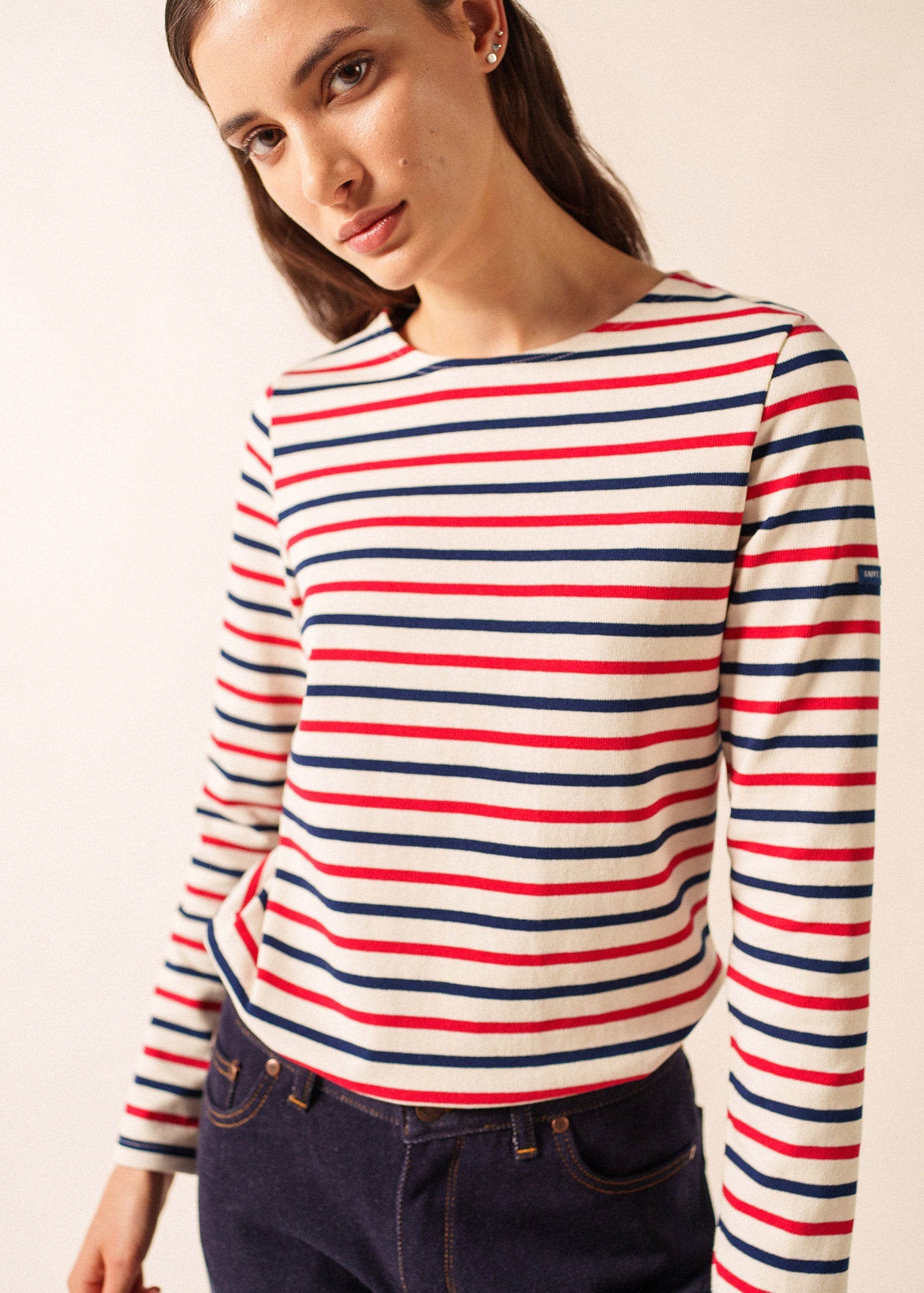 Marinière Méridame (ECRU/MARINE/TULIPE)