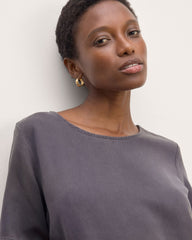 The Relaxed T-Shirt Dress in Buttersoft | Graphite