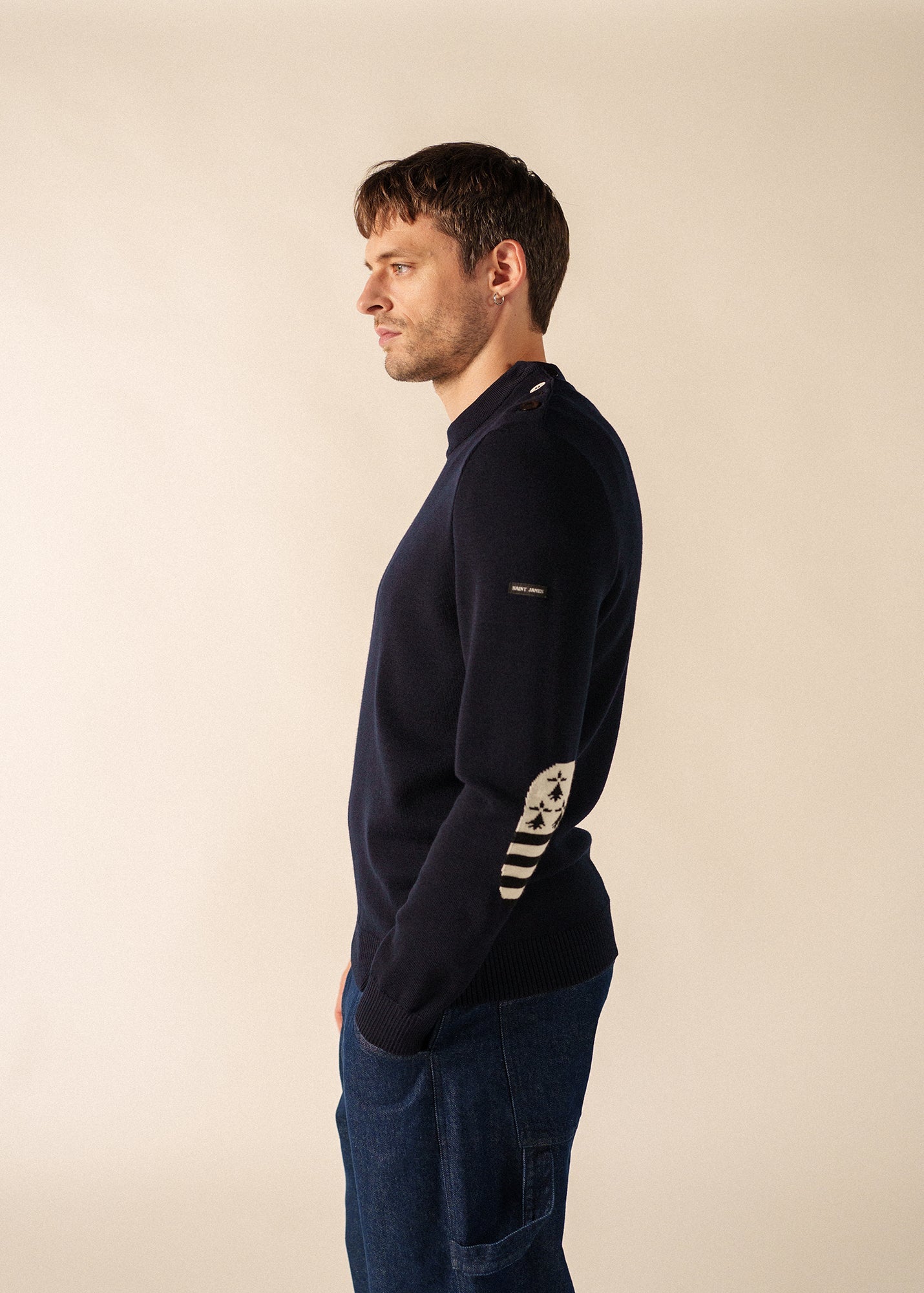 Pull Mondiovision Bretagne (NAVY/MULTICO)