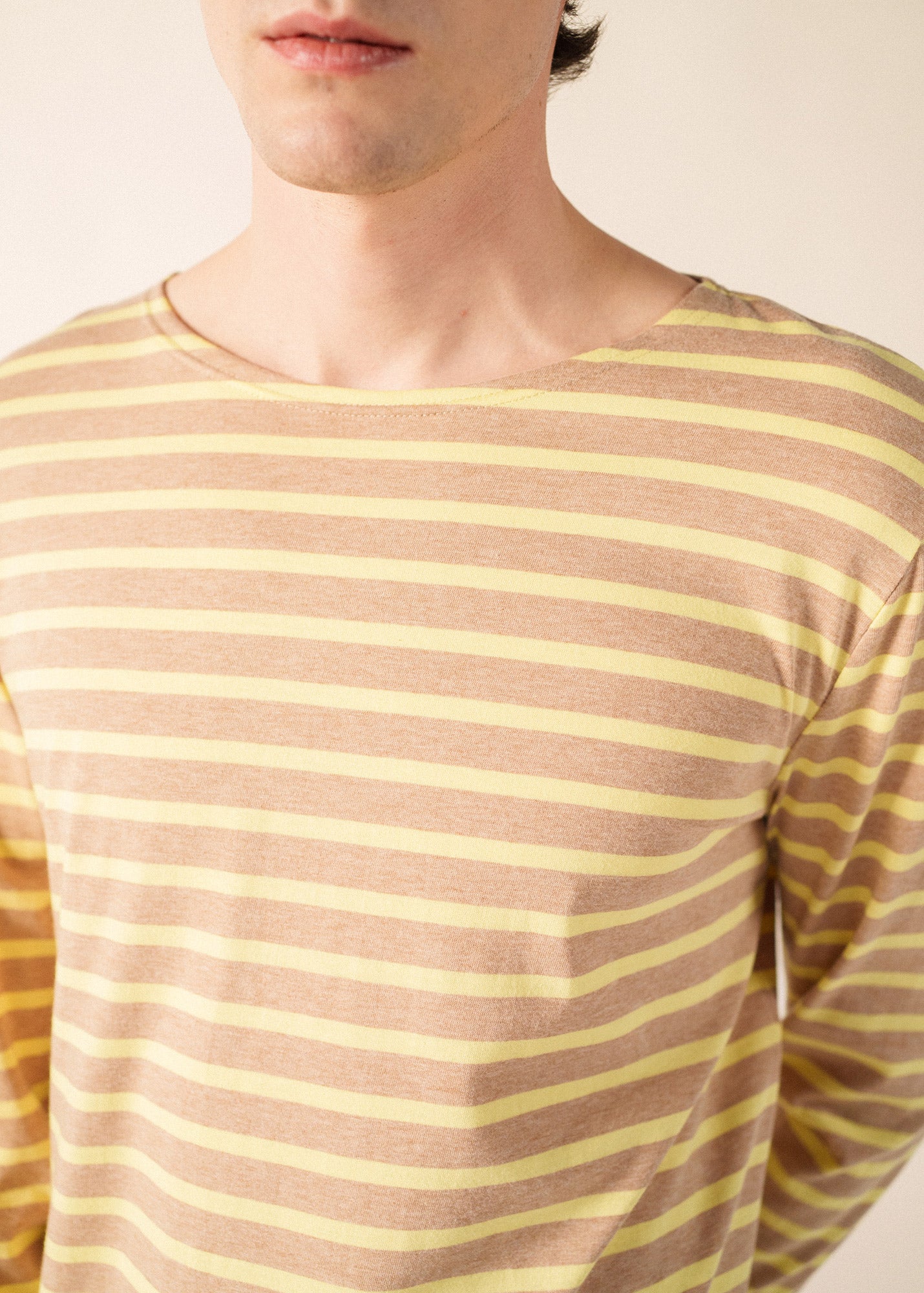 Marinière Minquiers (BEIGE CHINE/AUBE)
