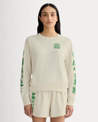 The Saintjamesa x Parks Project Off-Duty Long-Sleeve Tee | Natural / Green