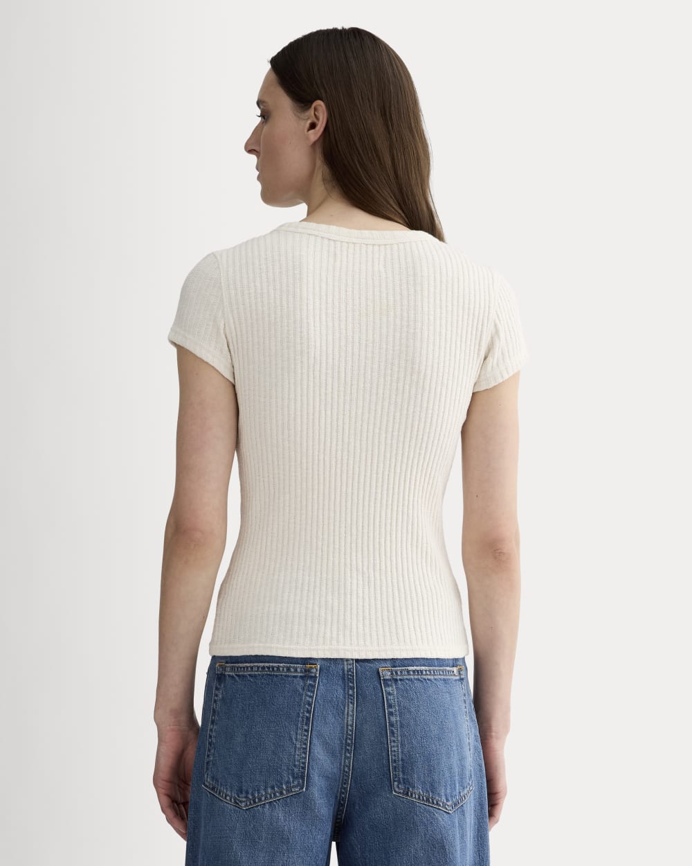 The Cozy Rib Tee | Bone