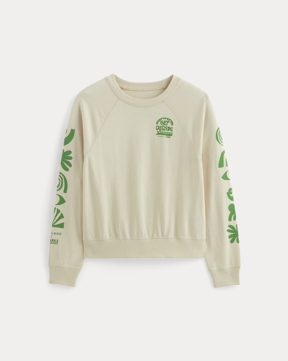 The Saintjamesa x Parks Project Off-Duty Long-Sleeve Tee | Natural / Green