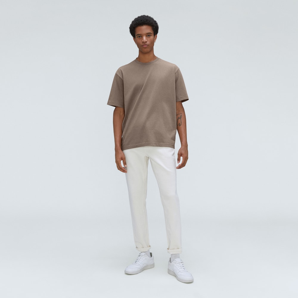 The Premium-Weight Relaxed Crew | Uniform | Taupe Grey