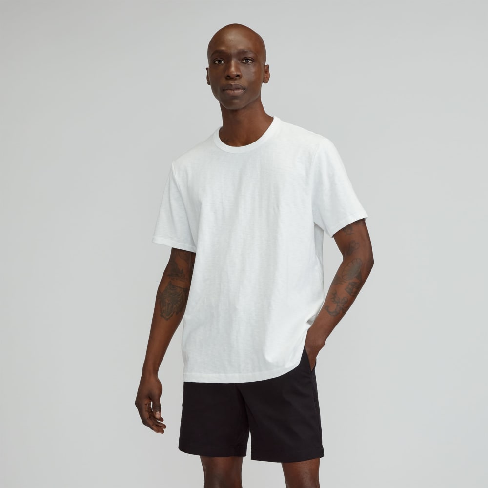 The Cotton Slub Crew | White
