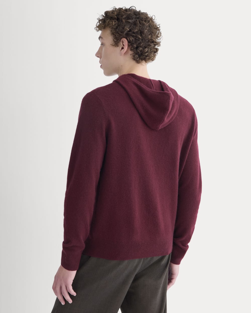 Saintjamesa x Peace & Quiet Cashmere Hoodie | Wine