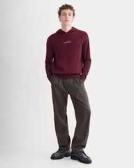 Saintjamesa x Peace & Quiet Cashmere Hoodie | Wine