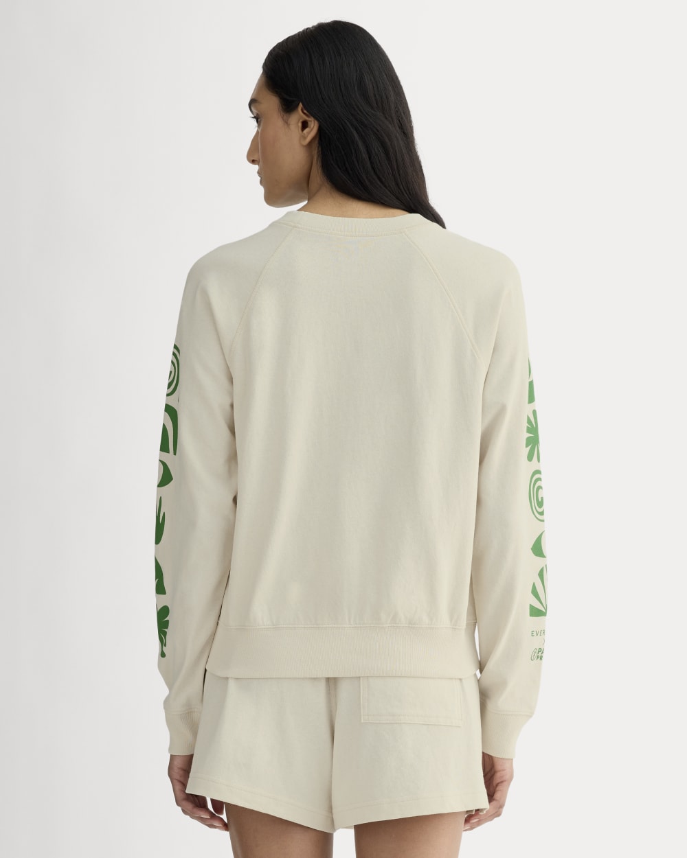 The Saintjamesa x Parks Project Off-Duty Long-Sleeve Tee | Natural / Green