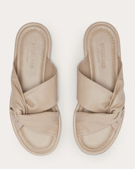 The Day Twist Sandal | Warm Khaki