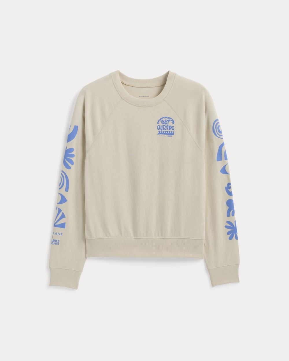 The Saintjamesa x Parks Project Off-Duty Long-Sleeve Tee | Natural / Granada Sky Blue