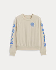 The Saintjamesa x Parks Project Off-Duty Long-Sleeve Tee | Natural / Granada Sky Blue