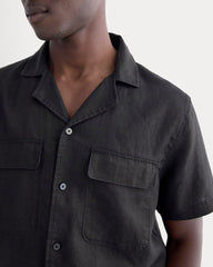 The Resort Shirt in Linen | Black