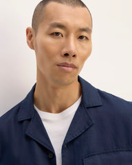 The Resort Shirt in Linen | Navy