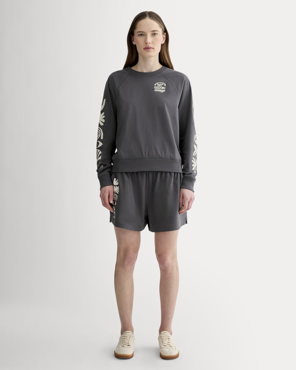 The Saintjamesa x Parks Project Off-Duty Long-Sleeve Tee | Forged Iron / Natural