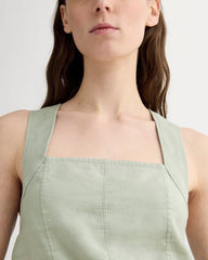 The Crossback Tank in Linen | Seagrass