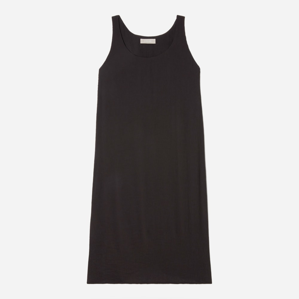 The Naia鈩?Ripple Tank Dress | Black