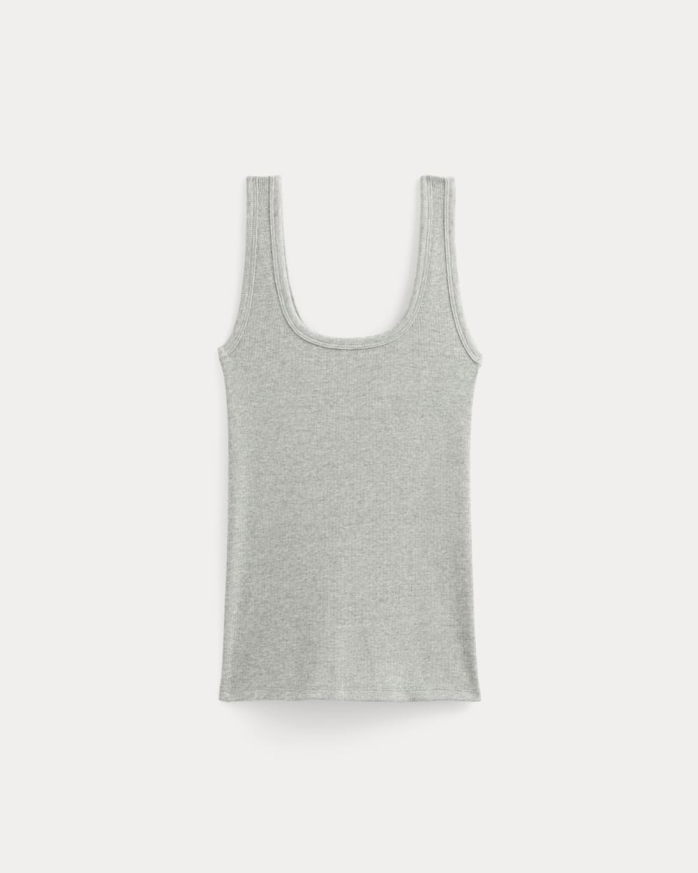 The Luxe Rib聽Square-Neck Tank | Classic Heather Grey