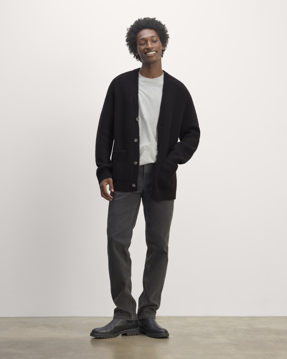 The Cloud Relaxed Cardigan | Black