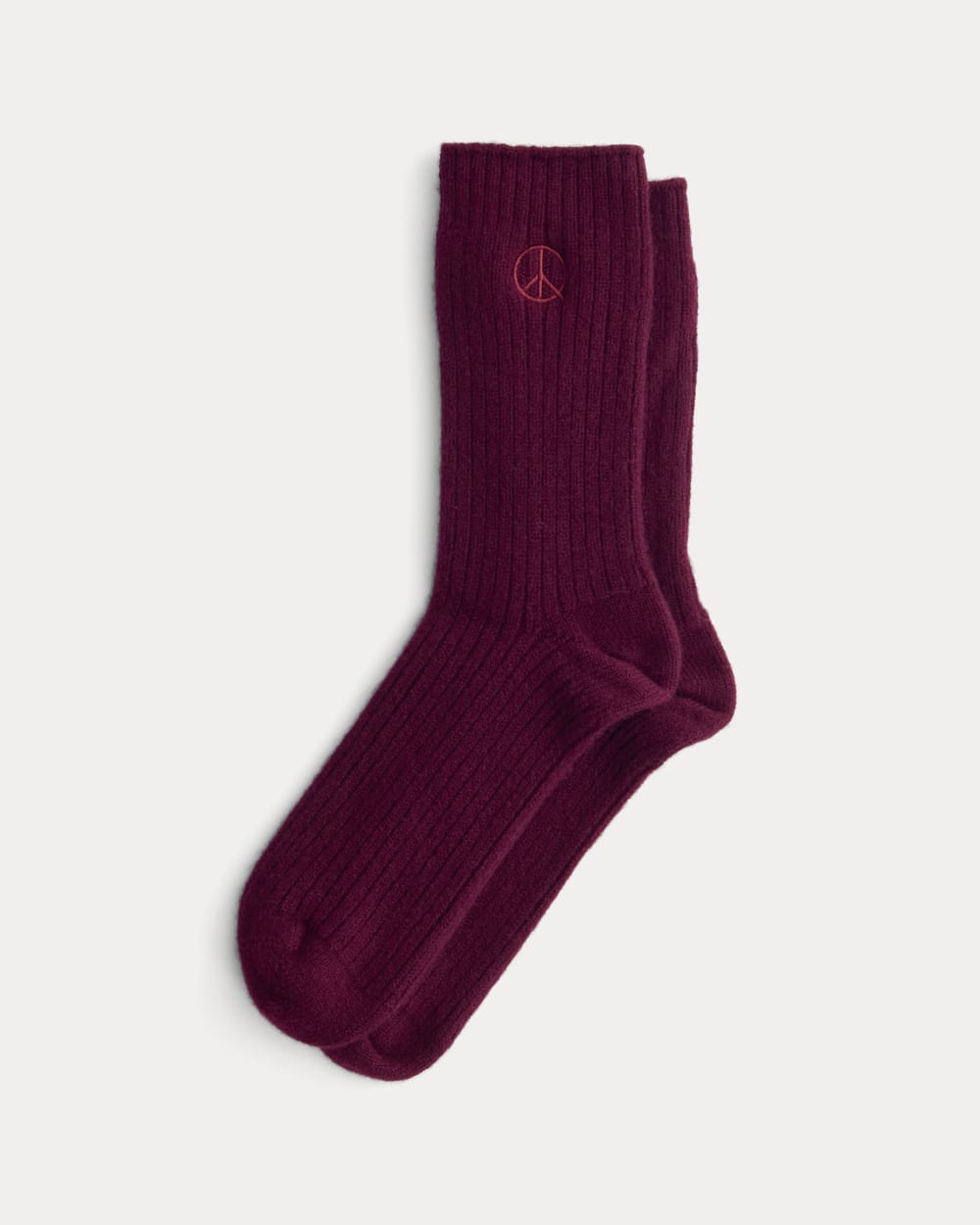 Saintjamesa x Peace & Quiet Cashmere Socks | Wine