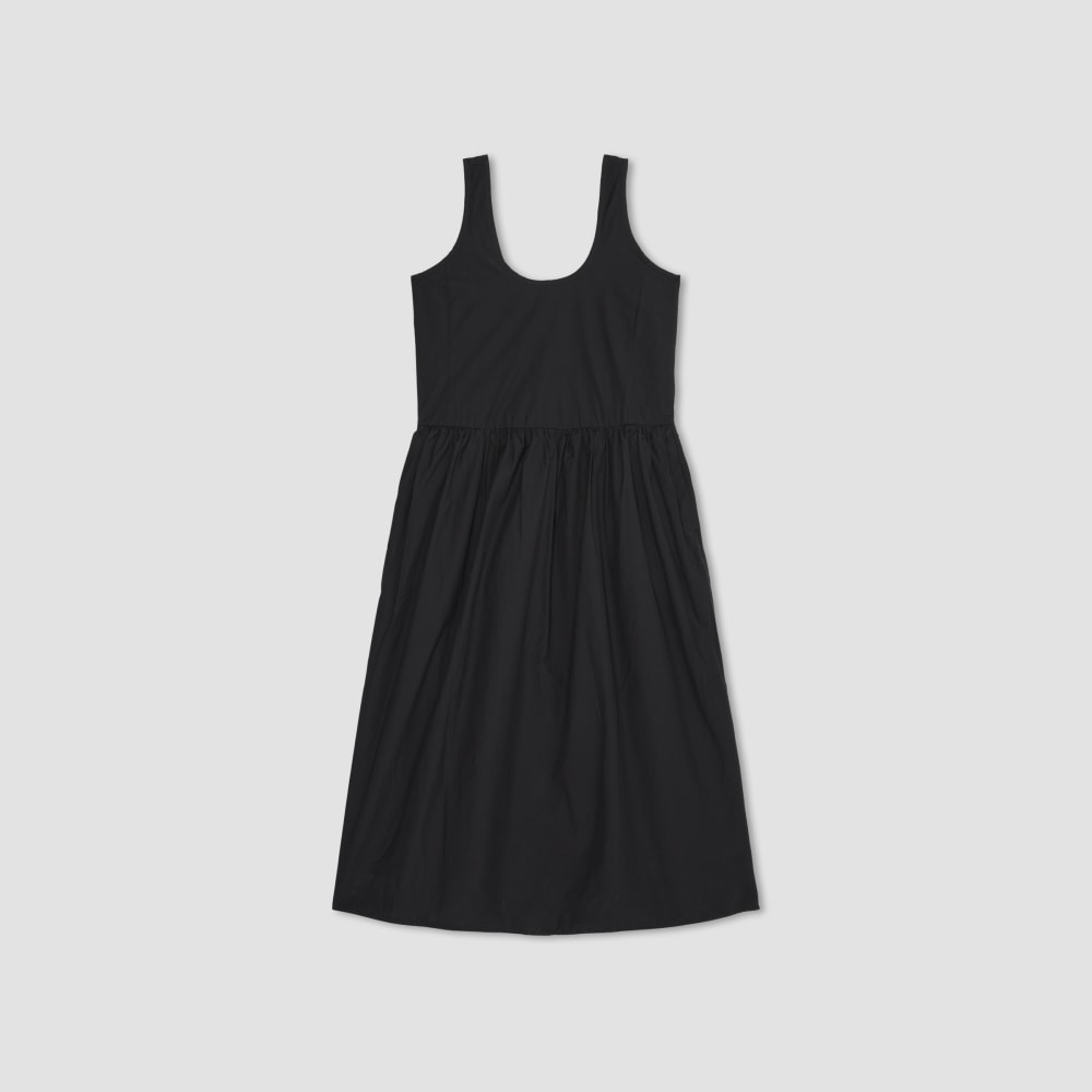 The Poplin Summer Dress | Black